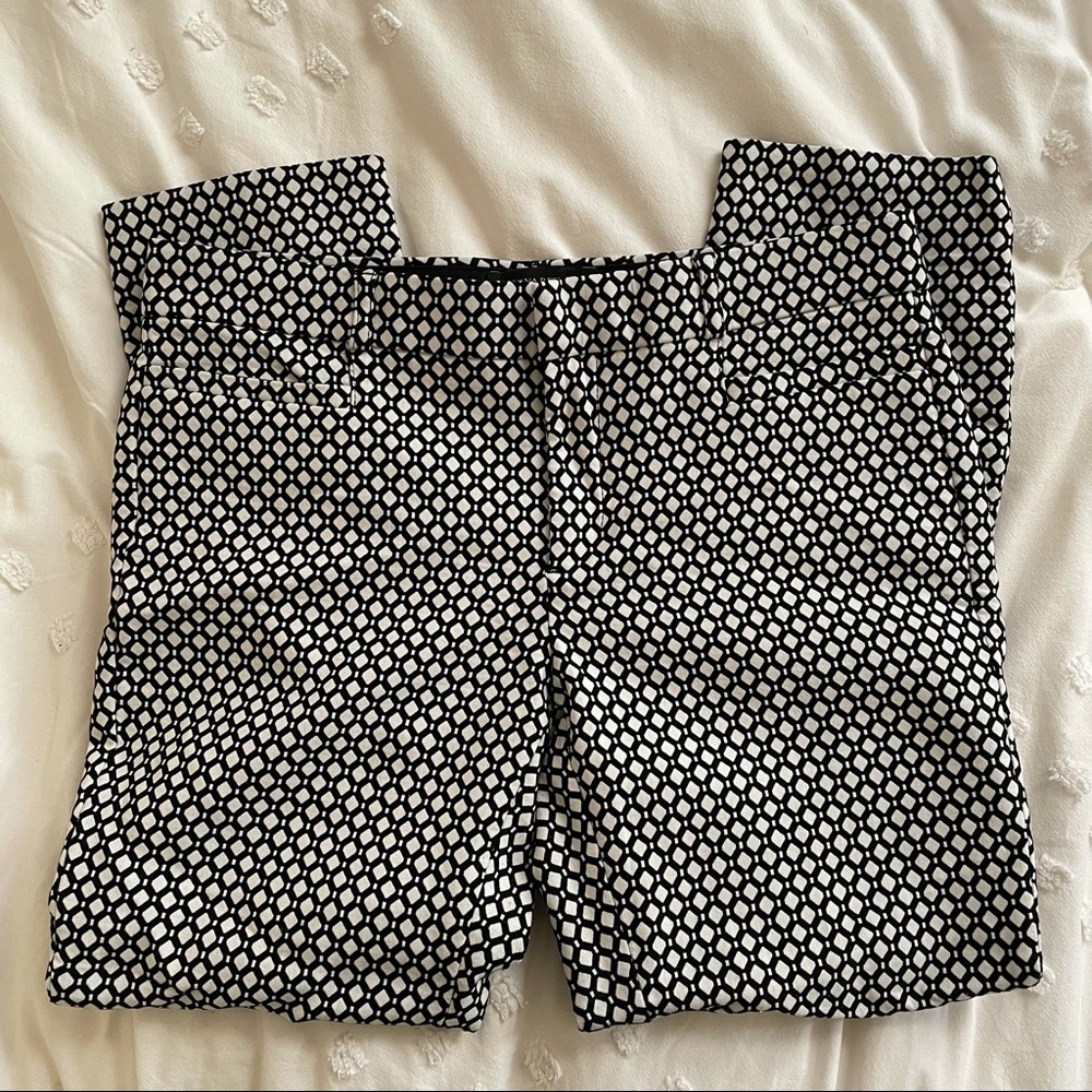 Patterned Banana Republic Sloan Fit pants
